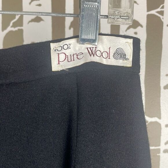 Vintage Koret 100% Pure Wool A-Line Midi Skirt - Picture 4 of 9